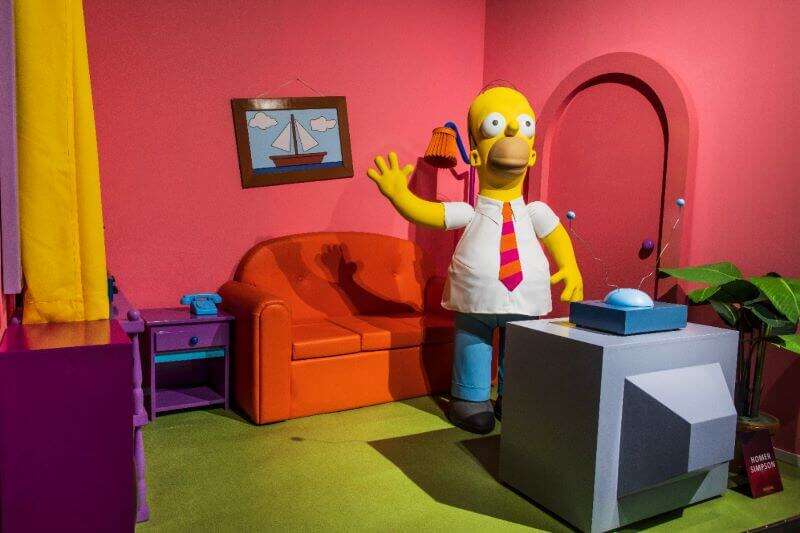 Cenário Simpsons - Museu de Cera (Olímpia-SP)